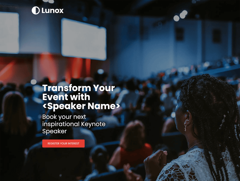 Speaker: Register your Interest