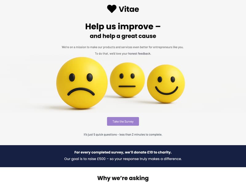 Help Us Improve Survey