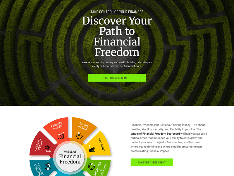 Wheel of Financial Freedom Assessment