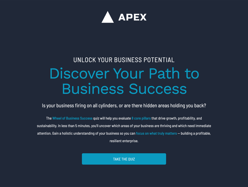 Wheel of Business Success Quiz