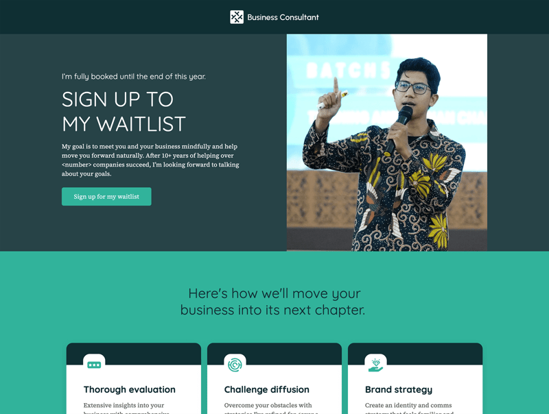Business Coach Waitlist 2025