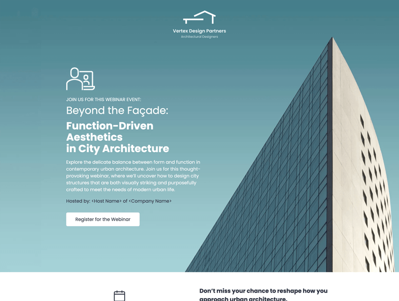 Architectural Design Webinar Registration