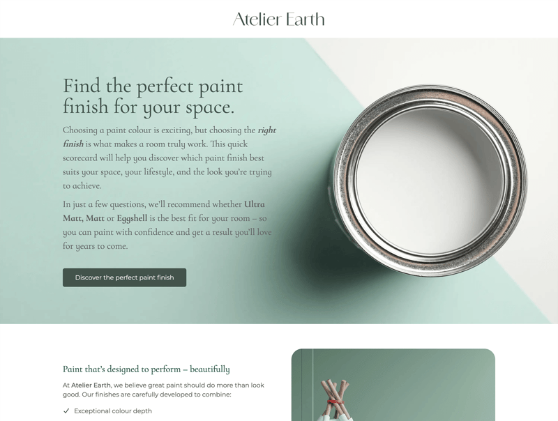Find the perfect paint finish for your home