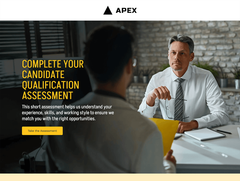Recruitment Consultant - Candidate Pre-Screening & Qualification Assessment