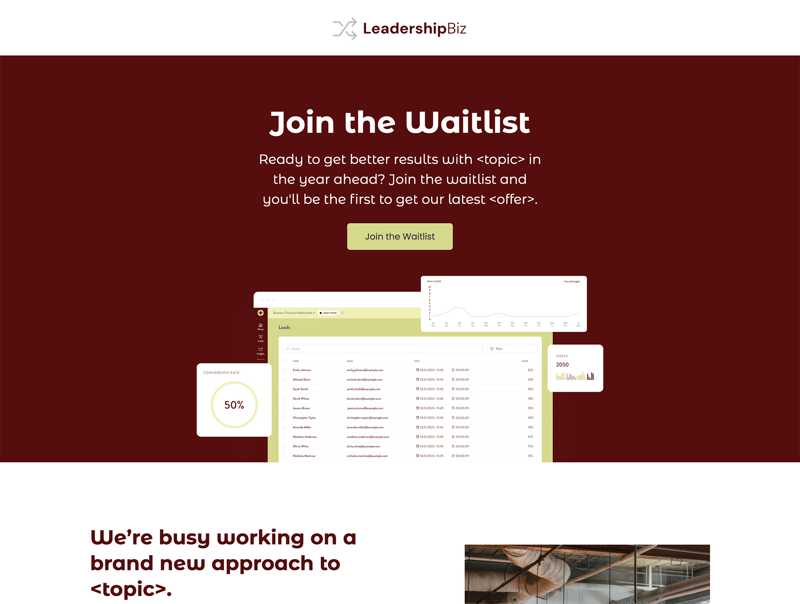 Business App Waitlist