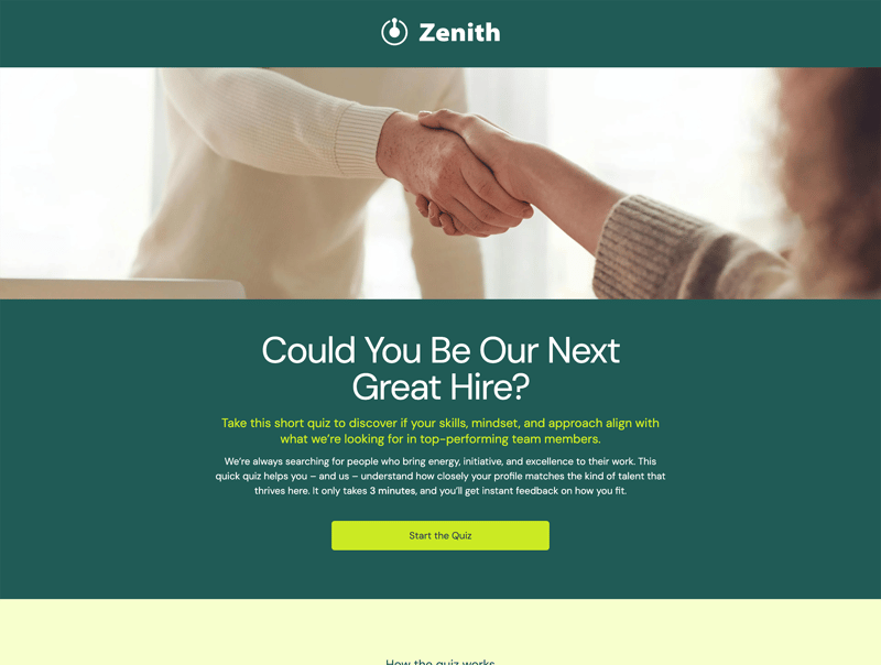 HR Candidate Pre-Qualification Quiz