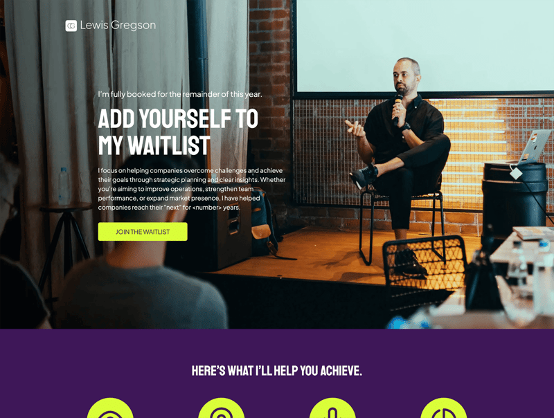 Business Consultant Waitlist