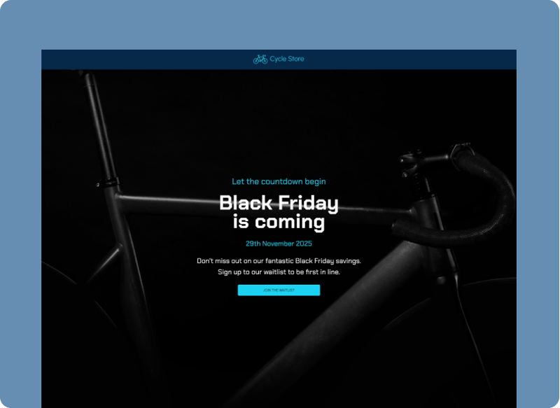 Black Friday Special Offers Waitlist