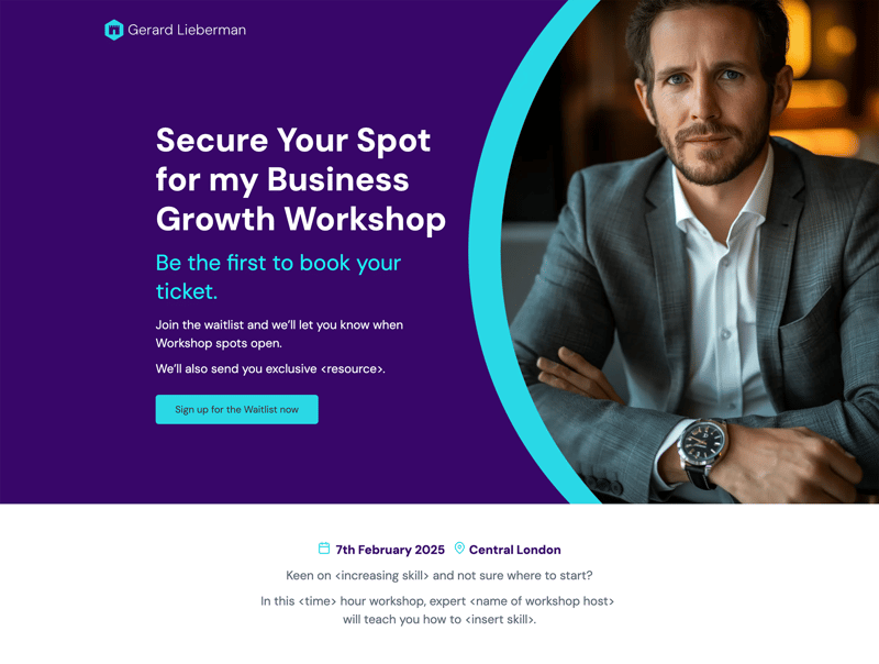 Join the Waitlist - Business Coach Workshop 2025