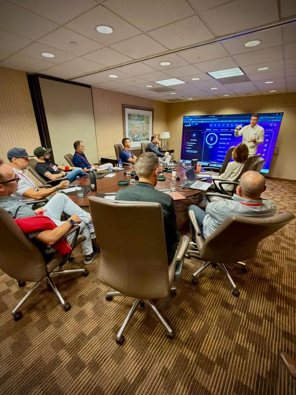 AI consulting or speaking event highlight photo