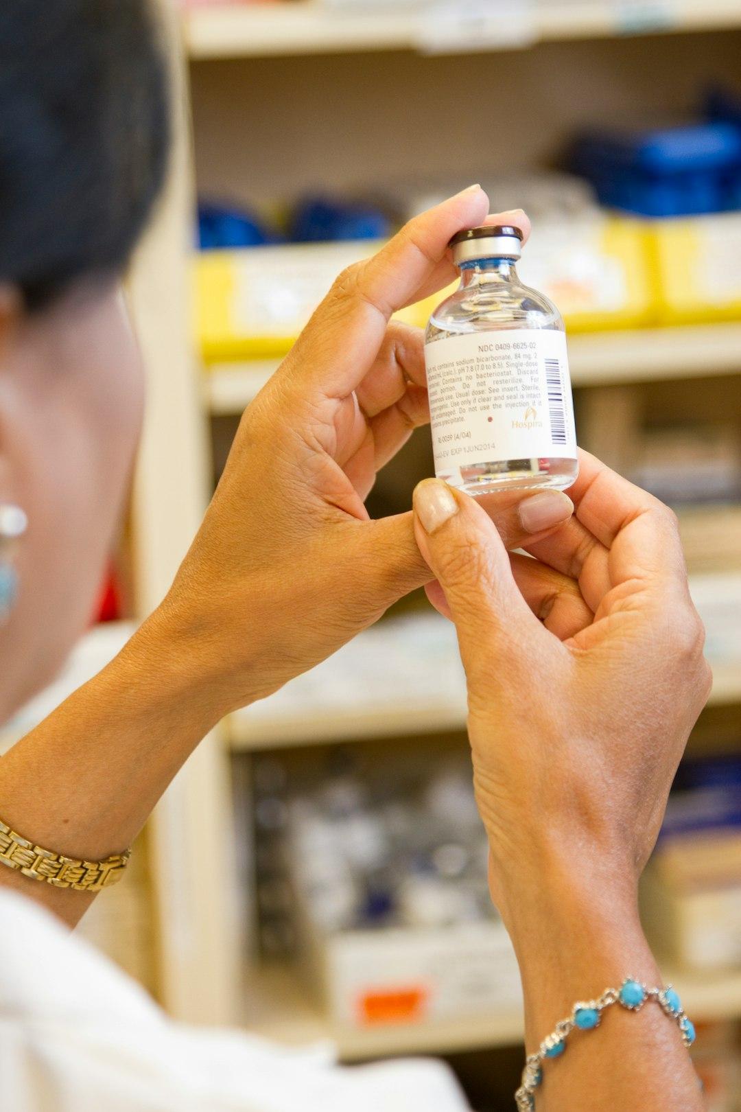 An adult student preparing for a pharmacy technician career