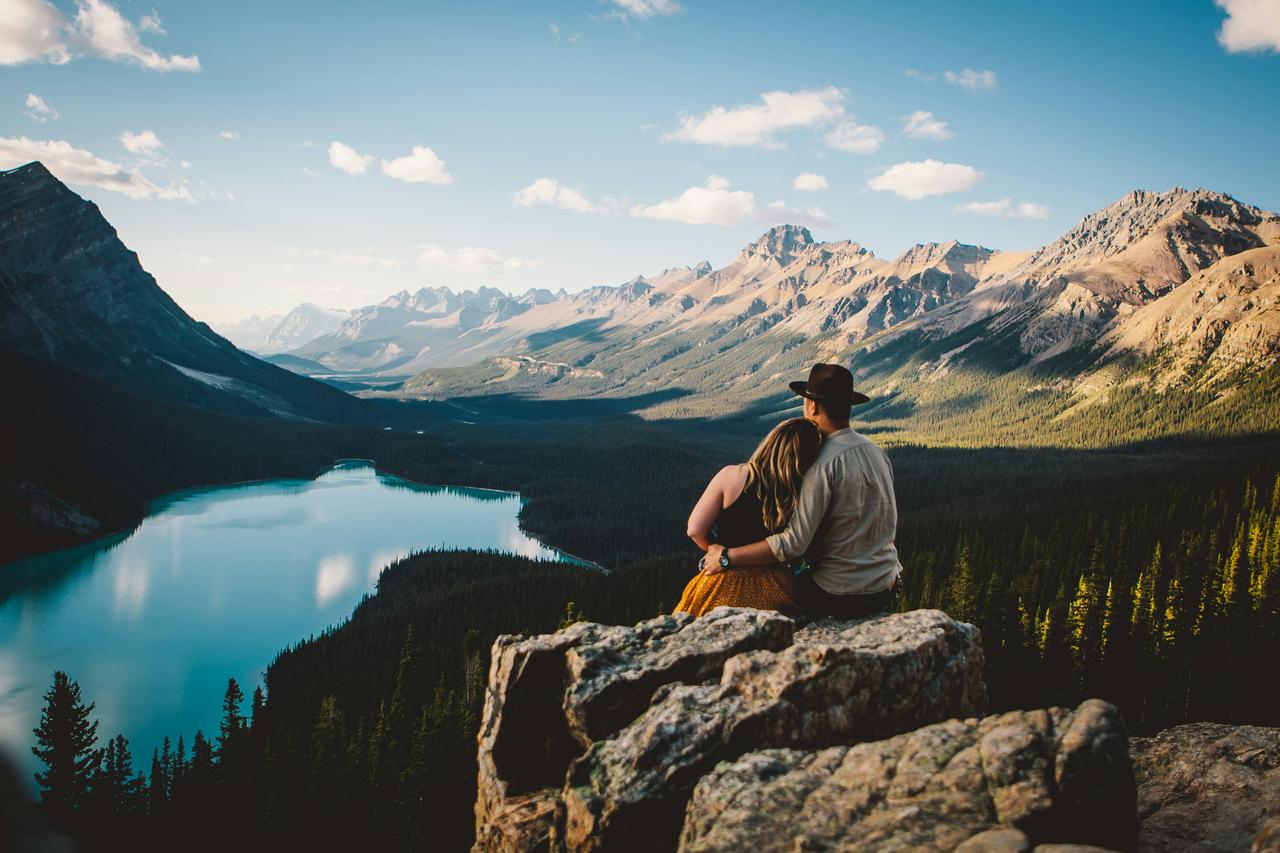 Couple enjoying a calm retirement moment