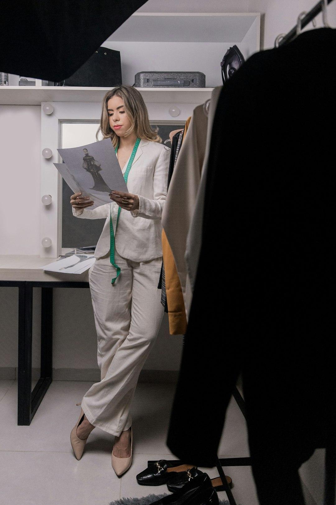 A business owner reviewing financial documents