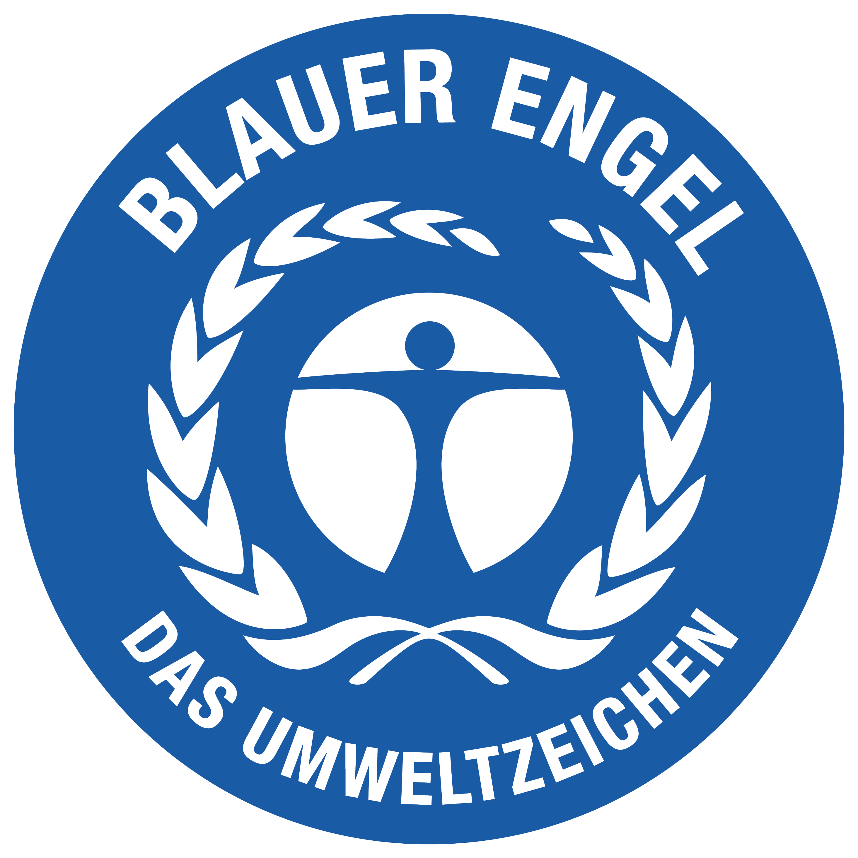 Blauer Engler das Umweltzeichen