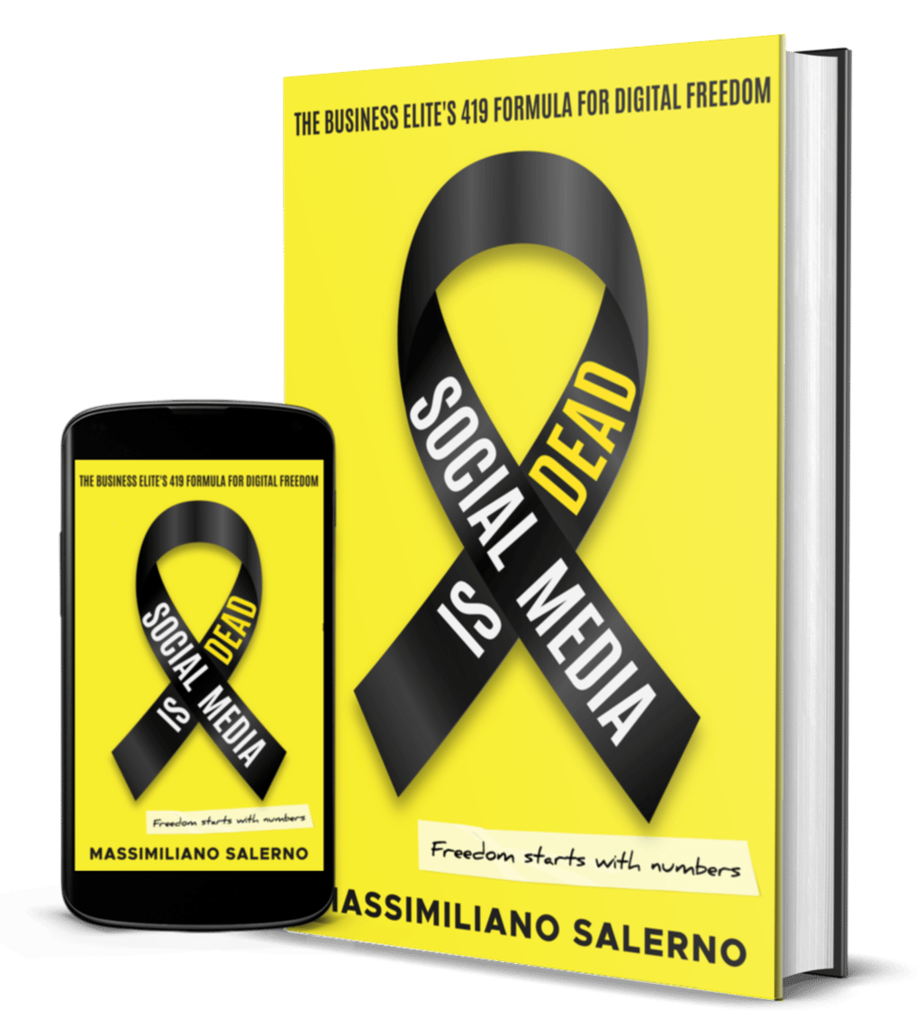 Cover Social Media Is Dead, The 419 Formula by Massimiliano Salerno, English Edition