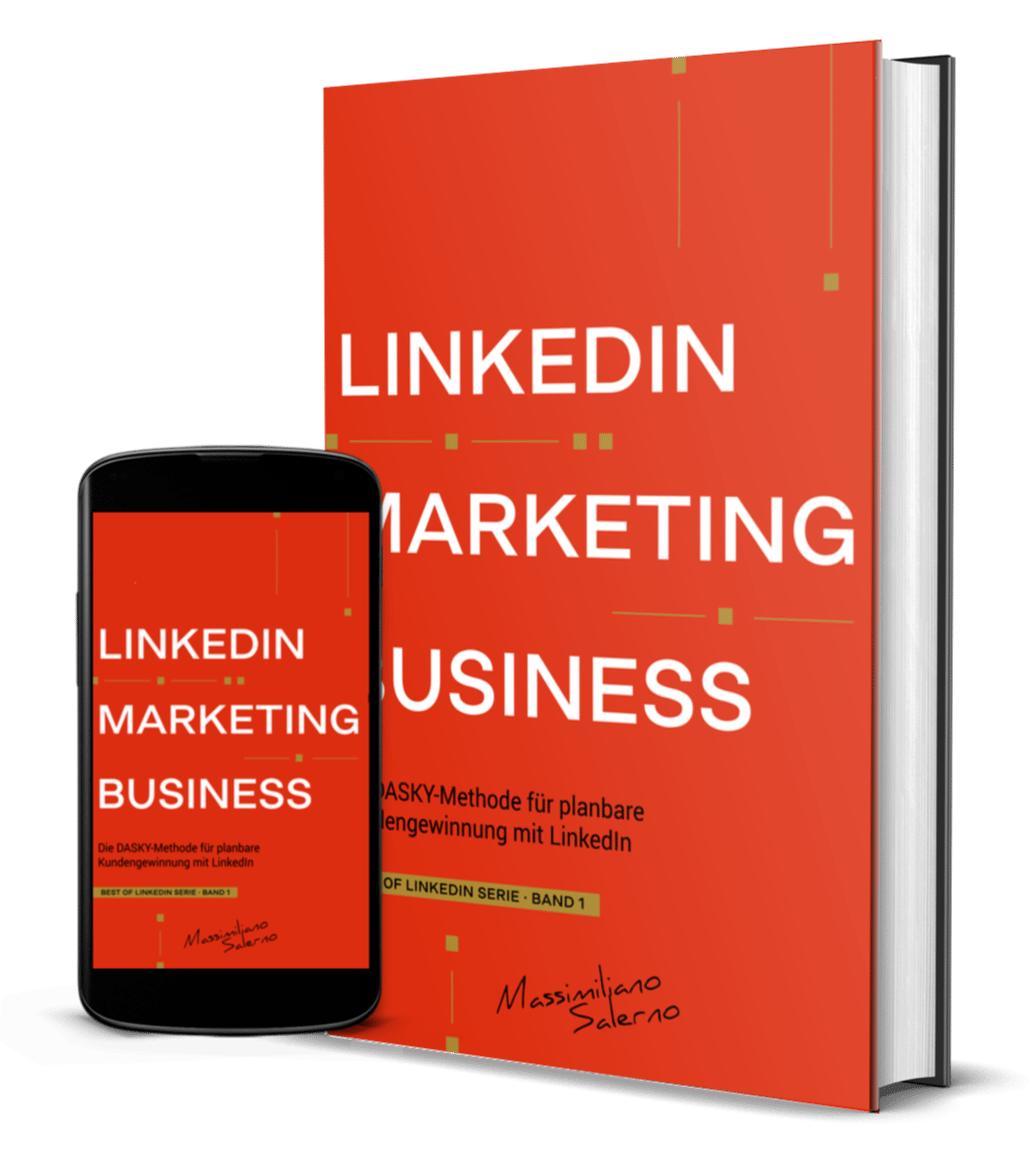 Buchcover Linkedin Marketing Business von Massimiliano Salerno