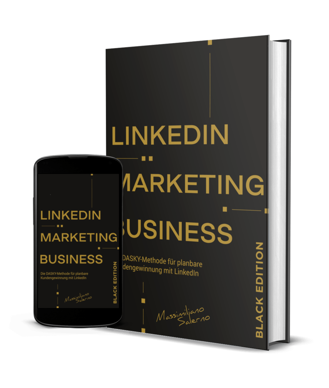 LinkedIn Marketing Business Black Edition - Limitierte Neuauflage 2026 mit 4 Profil-Coachings - Massimiliano Salerno