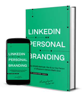 Cover LinkedIn Personal Branding, Die BRAND-Methode, Buch 2 der LinkedIn-Serie von Massimiliano Salerno