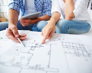 Planung mit einem Grundriss