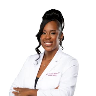 Professional headshot of Dr. Brynne Standifer-Barrett, physician and speaker, smiling in a studio-style portrait.