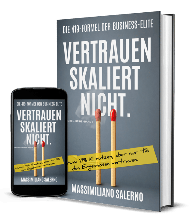 Vertrauen Skaliert Nicht Buch KI-Zeiten Reihe Band 5 by Massimiliano Salerno