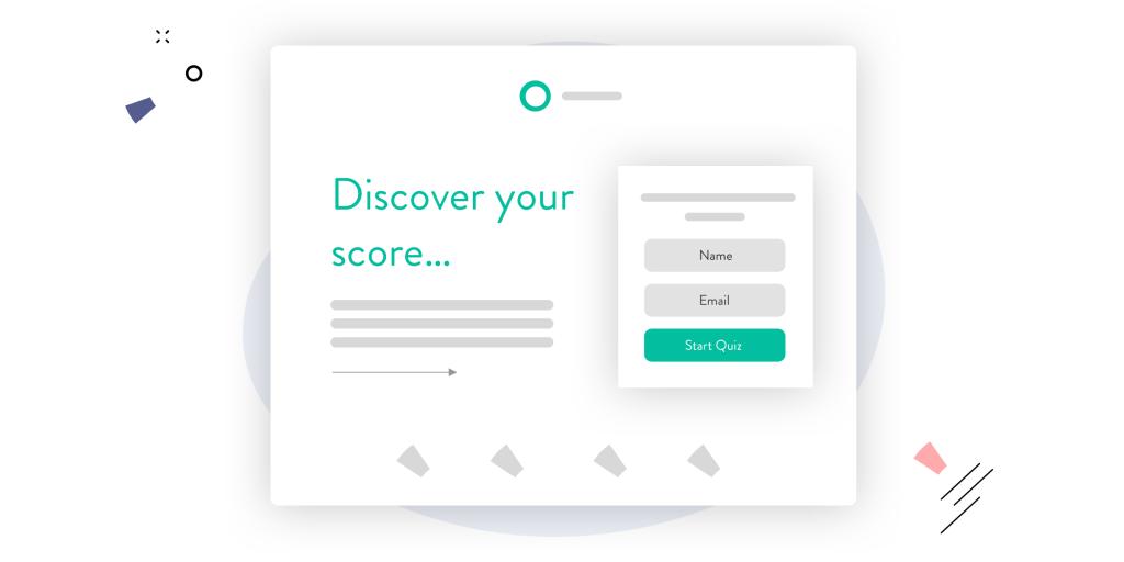 Quiz funnel landing page