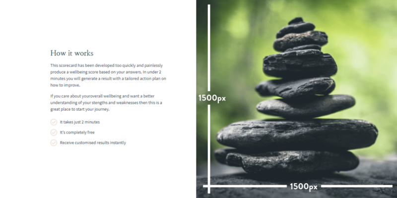 Images Sizes & Dimensions for Quiz Landing Pages | ScoreApp