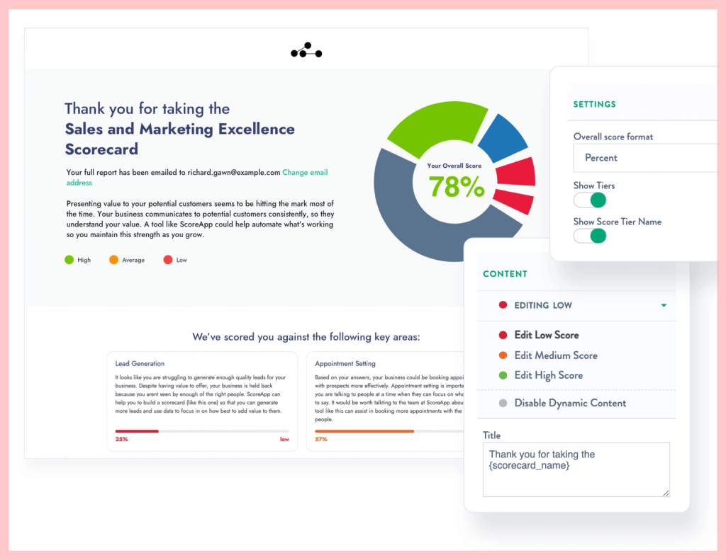 Quiz Results Page ScoreApp