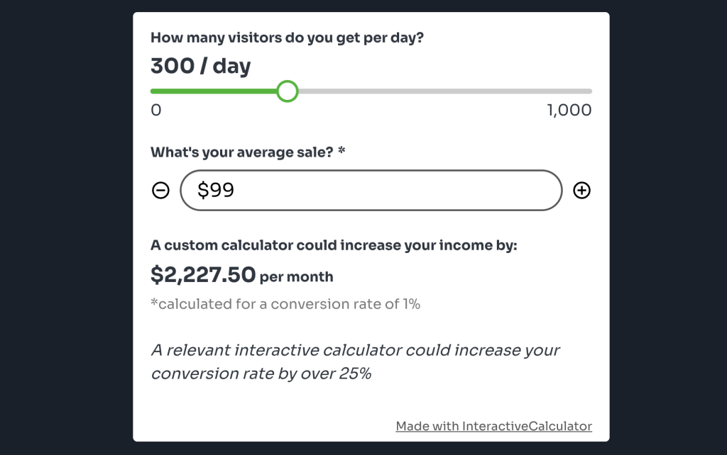 Interactive Calculator Software