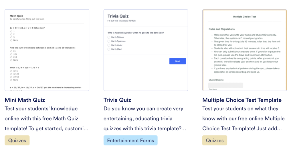 Jotform Survey Tool