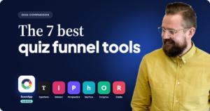 The 7 best quiz funnel tools - 2026 comparison featuring ScoreApp (our pick), Typeform, Interact, Perspective, heyflow, Outgrow, and Riddle