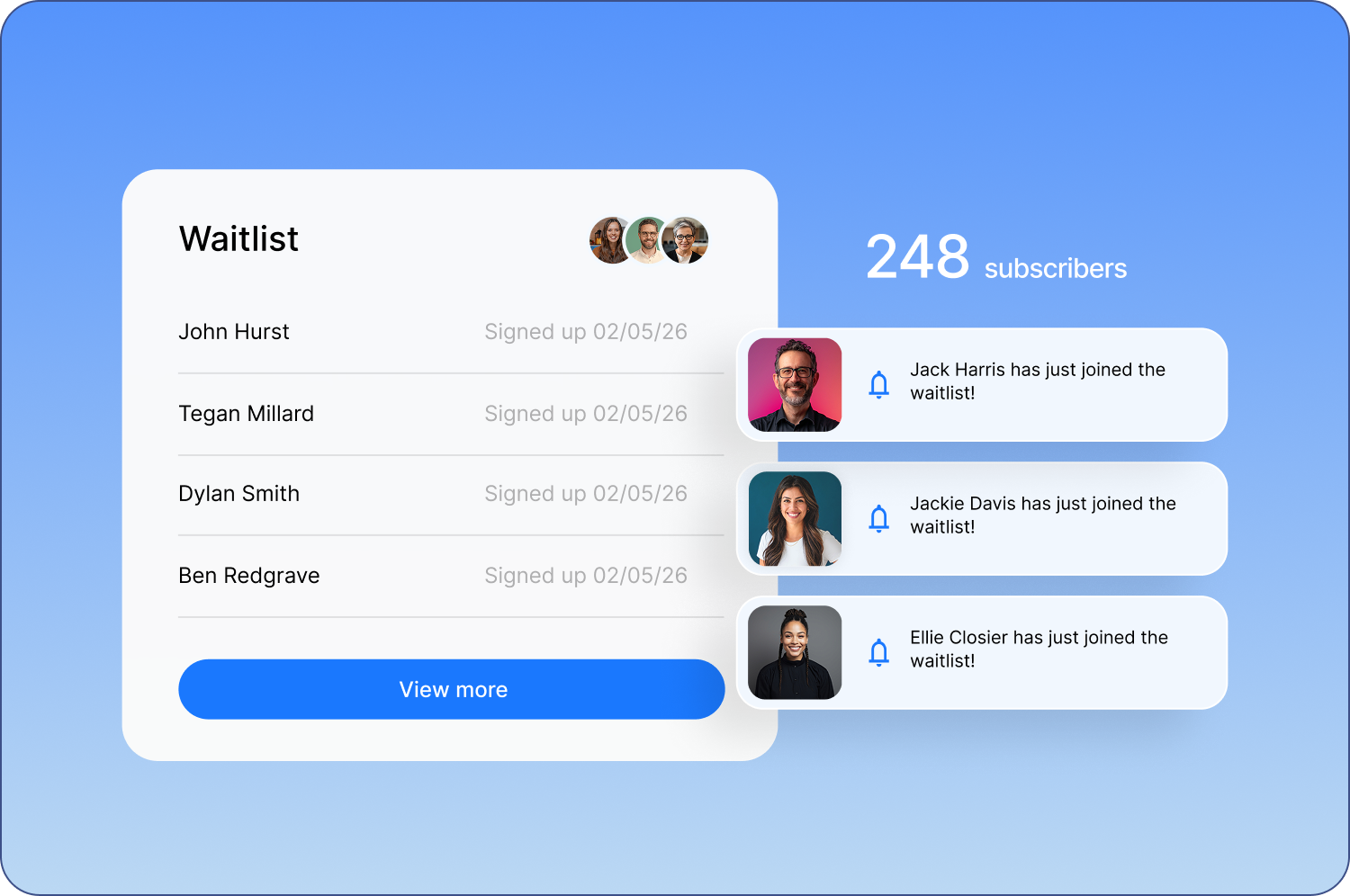 See real-time results