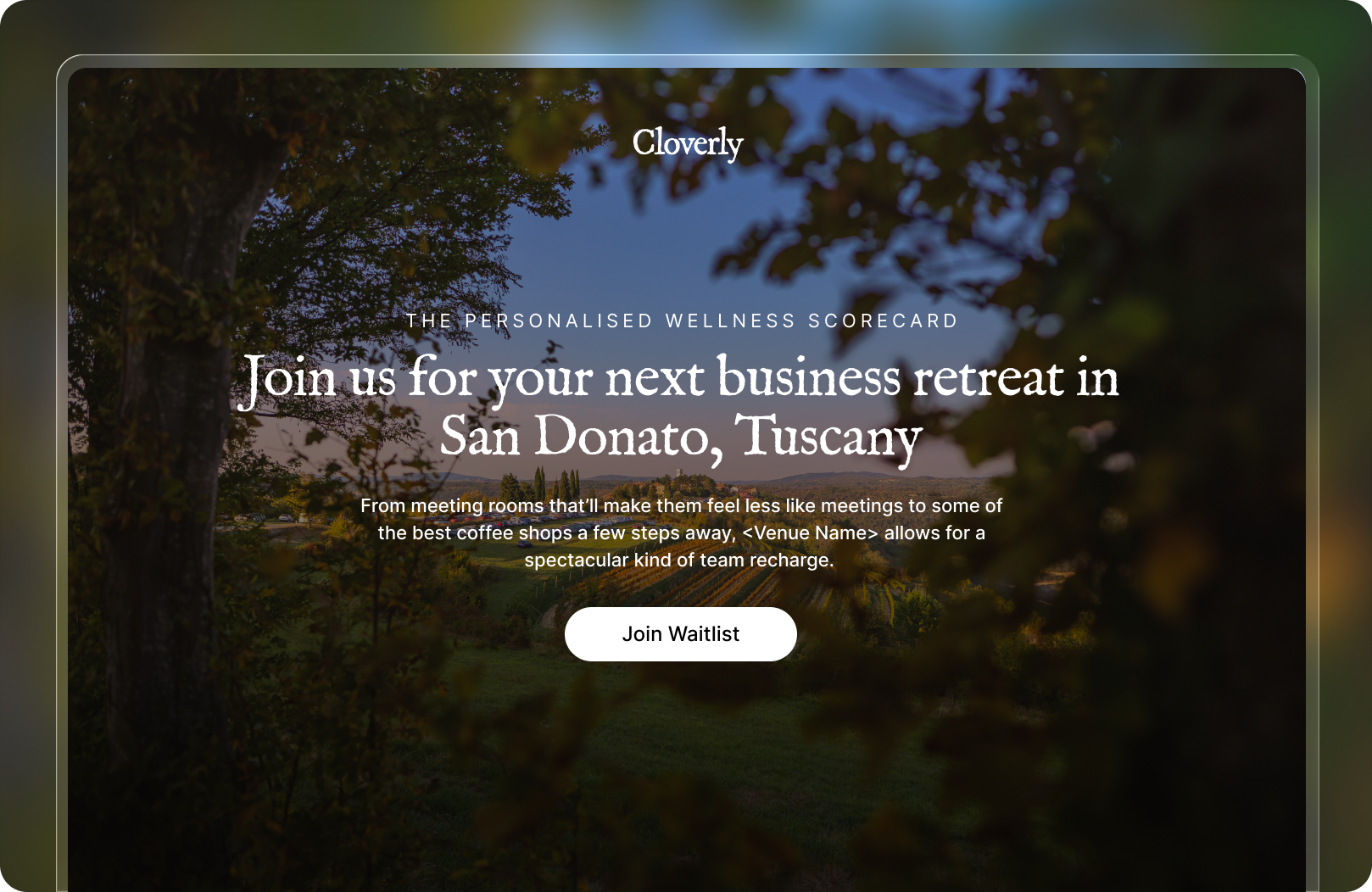 Build your waitlist page