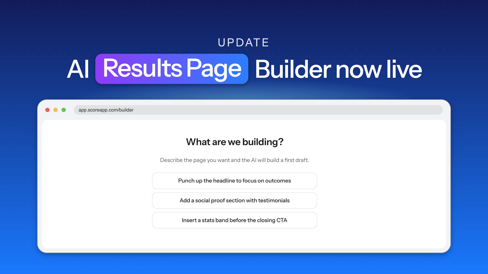 AI Results Page