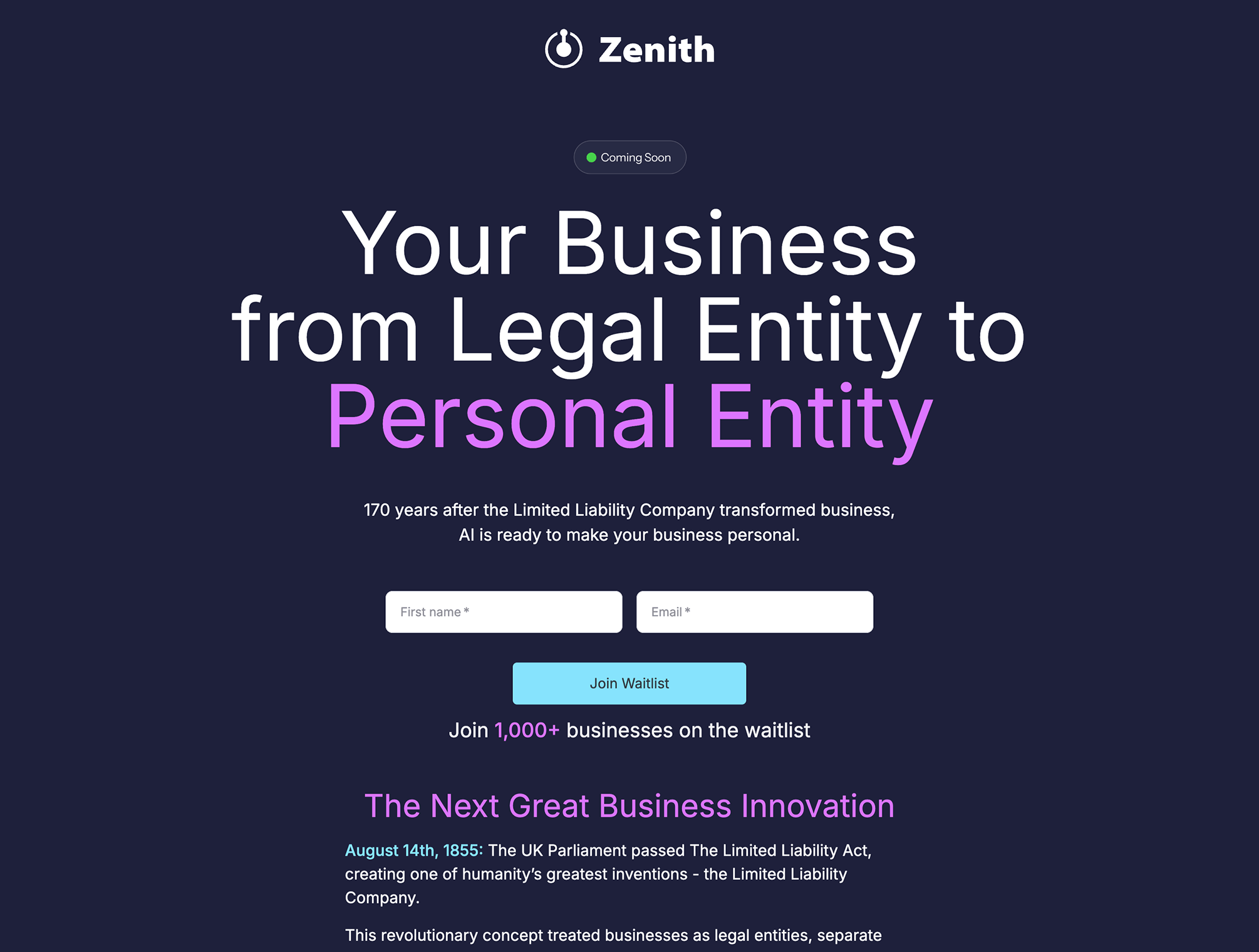 Join the Waitlist Example 2